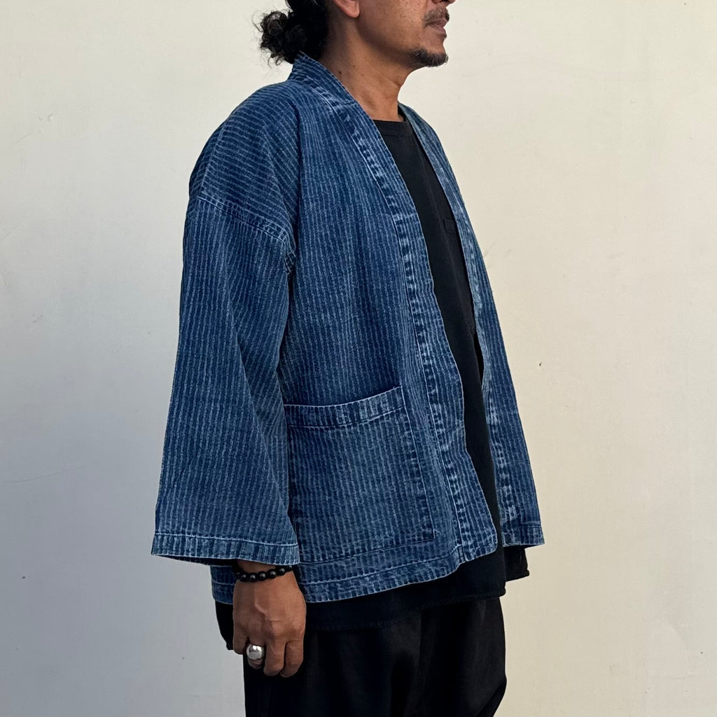 Yukata Striped Indigo Jacket