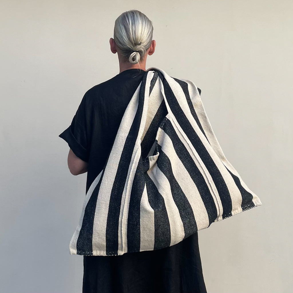 Oversized Tote Wide Stripe