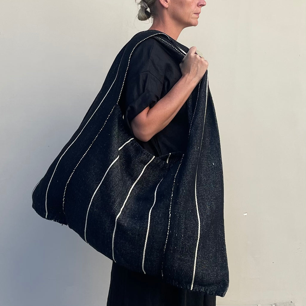 Oversized Tote Pin Stripe
