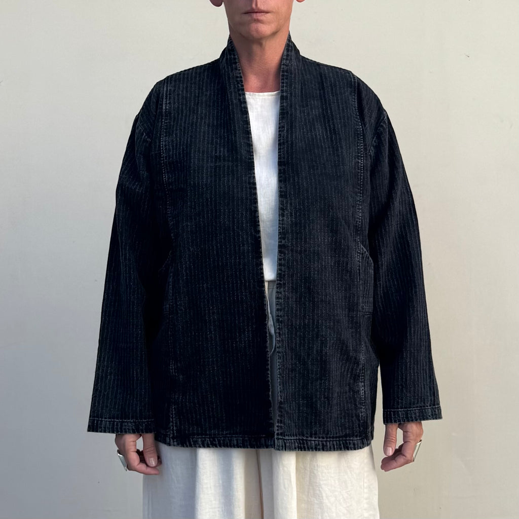 Yukata Striped Black Jacket