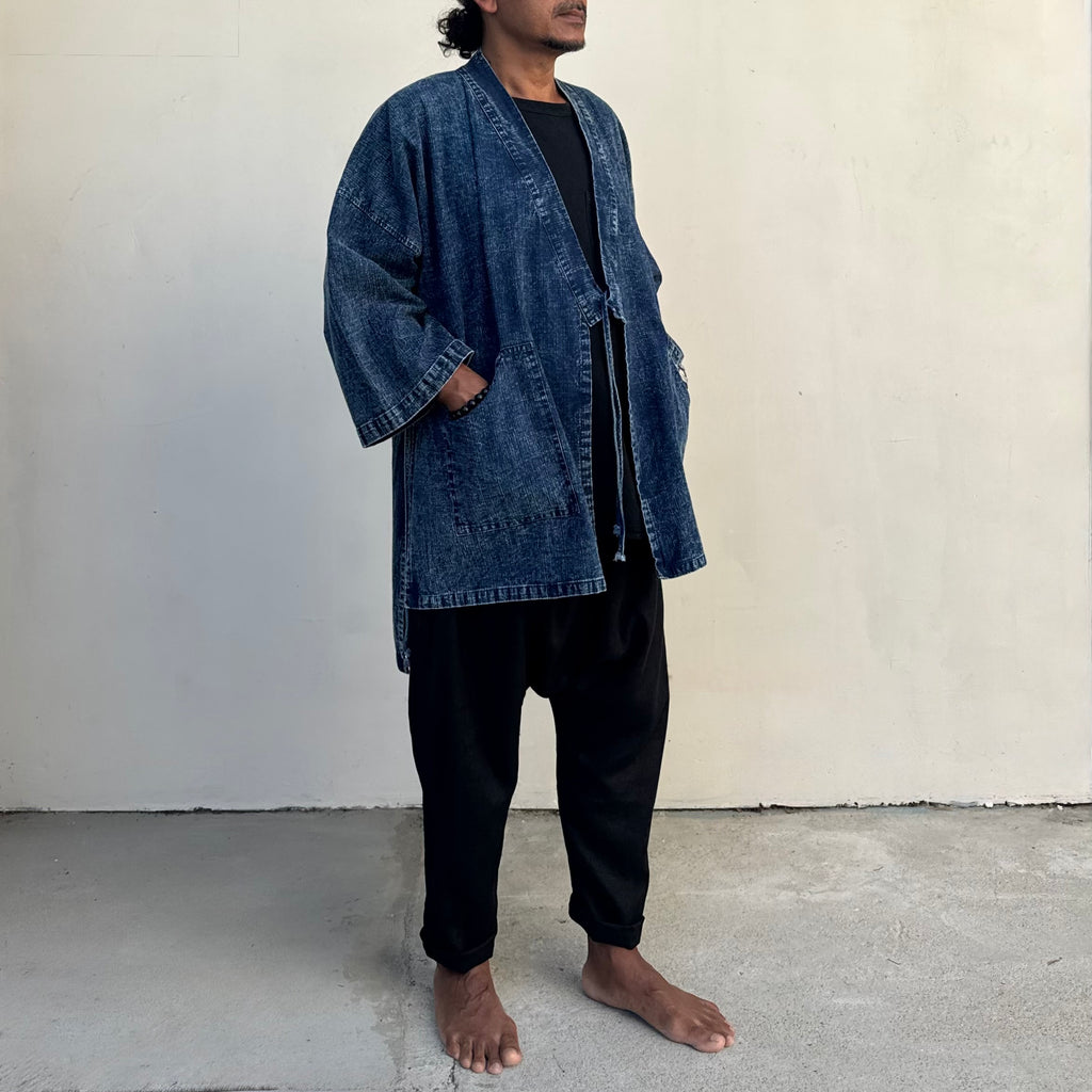 Stonewashed Denim Kimono