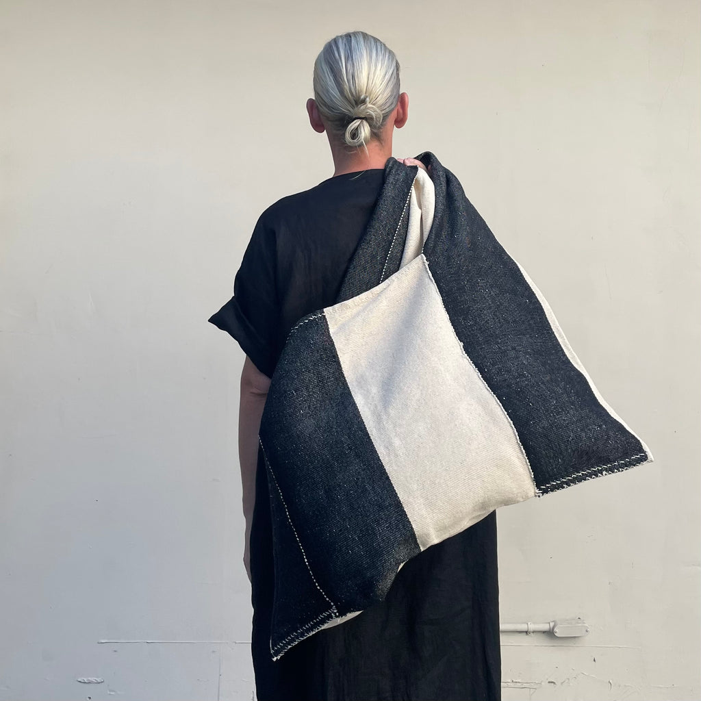 Oversized Tote Three Stripe