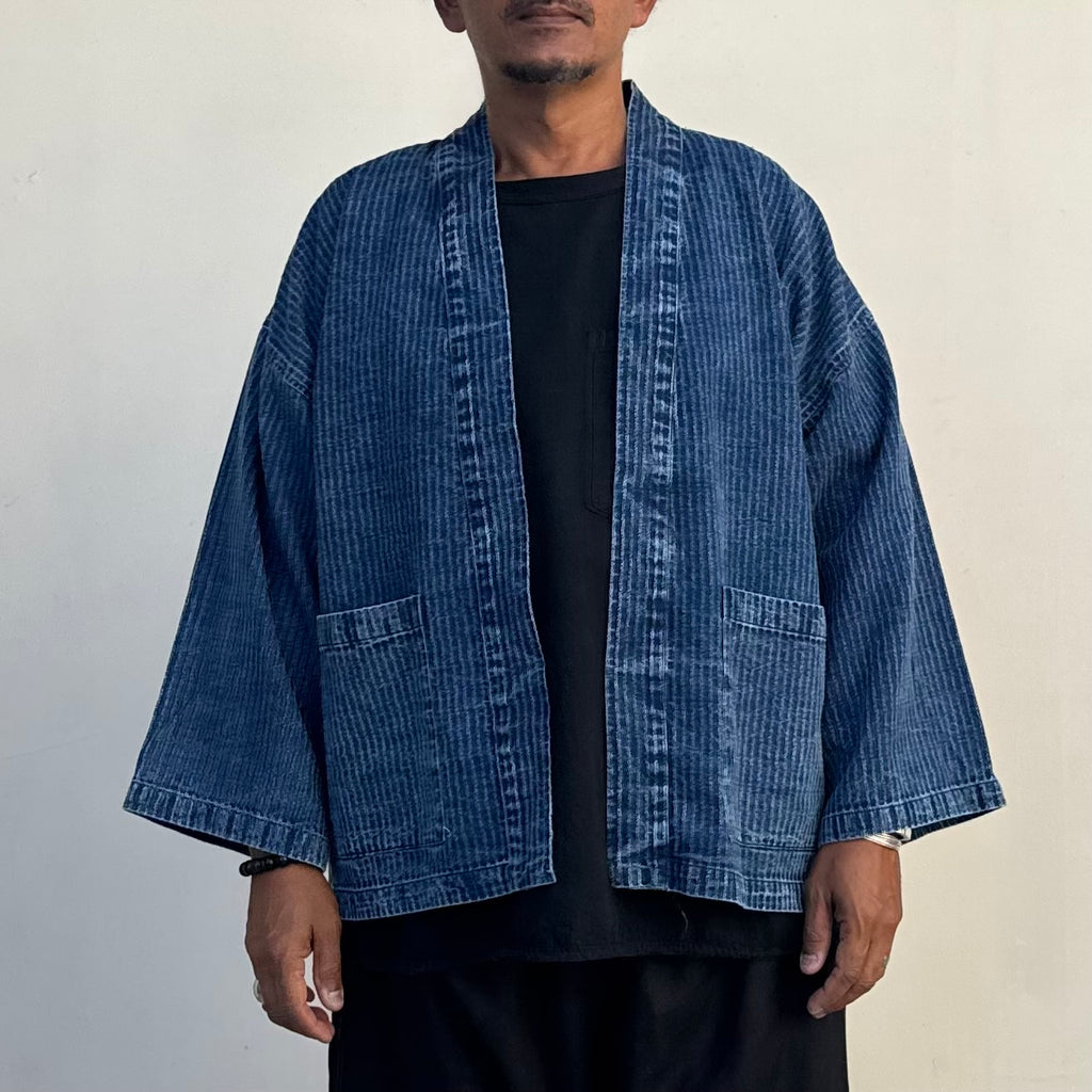 Yukata Striped Indigo Jacket