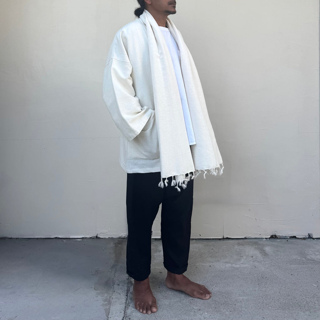 Ecru Shawl Kimono