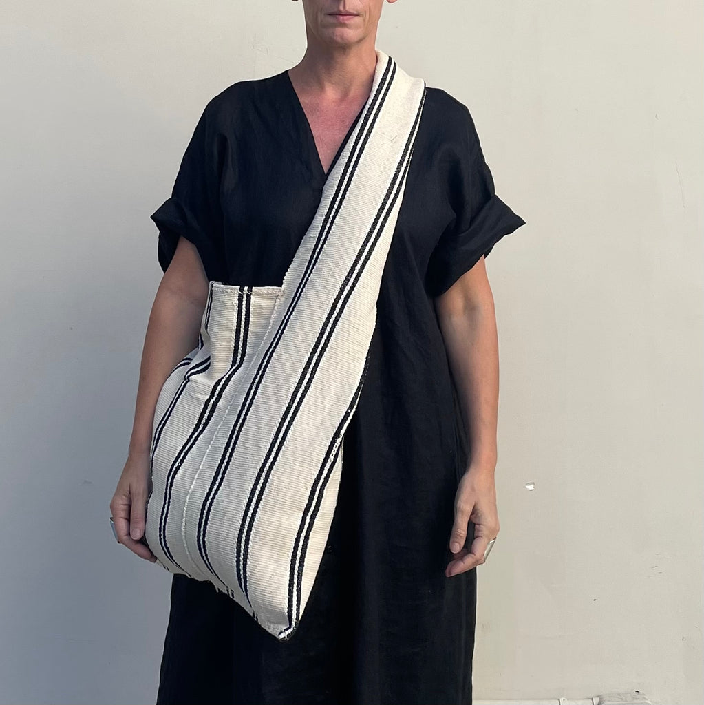 Oversized Tote Double Stripe