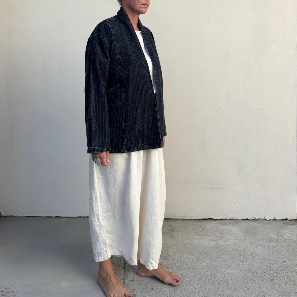 Yukata Striped Black Jacket