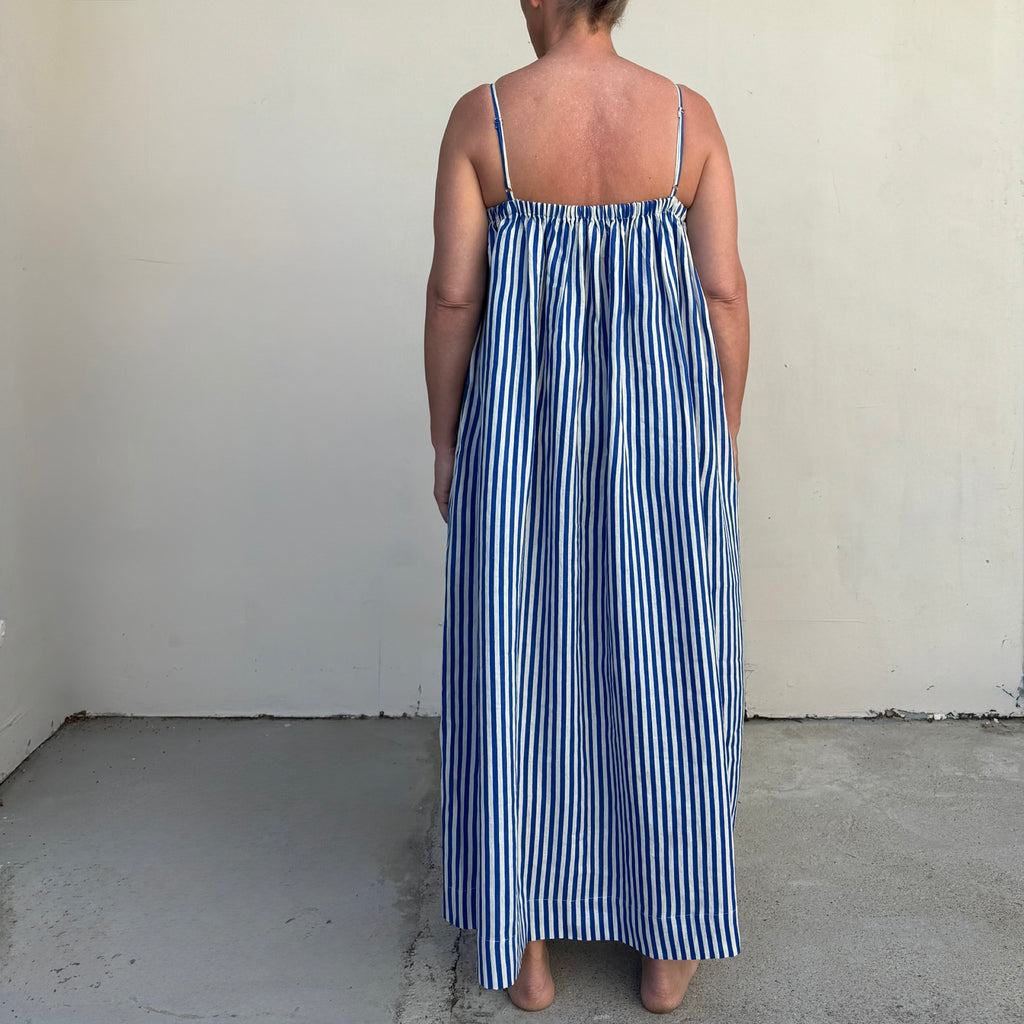 ATLAS KAFTAN - COBALT BLUE STRIPE