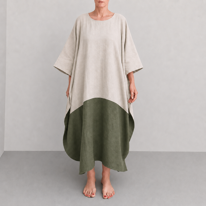 Mawella Two Tone Oatmeal Khaki Green