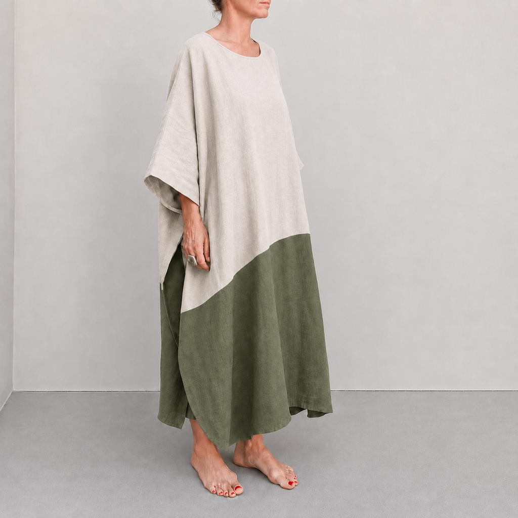Mawella Two Tone Oatmeal Khaki Green