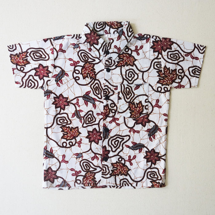 Boys Batik Shirt White