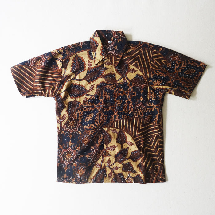 Boys Batik Shirt Brown