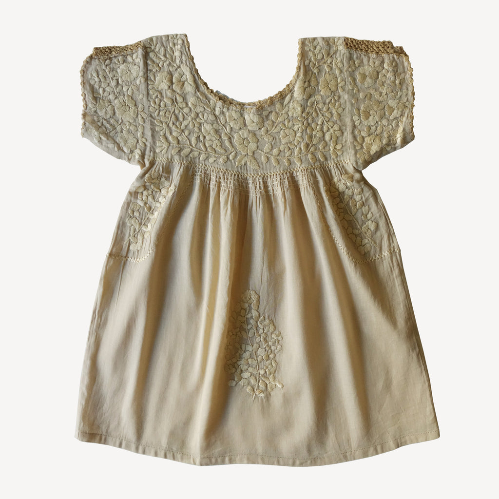 Oaxaca Dress Beige 6-7Y Oaxaca Dress Beige 6-7Y