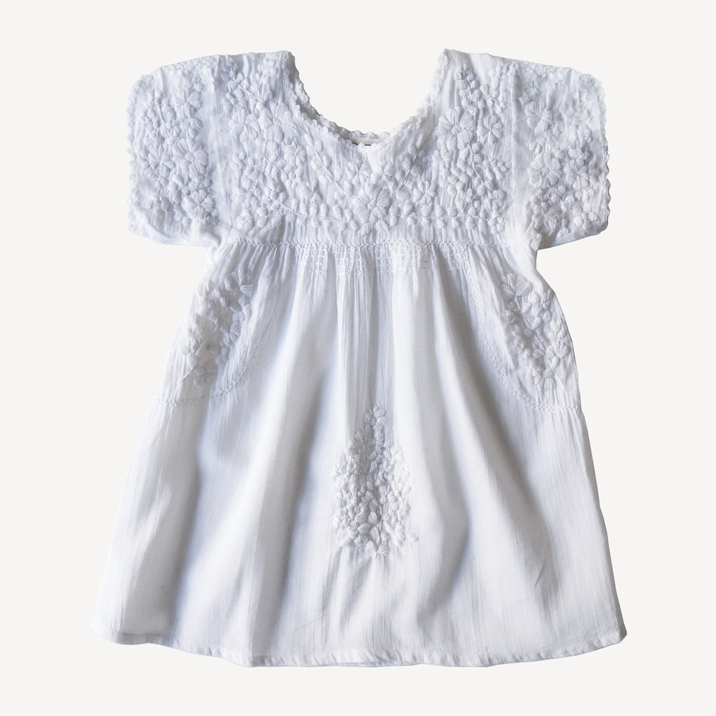 Oaxaca Dress White
