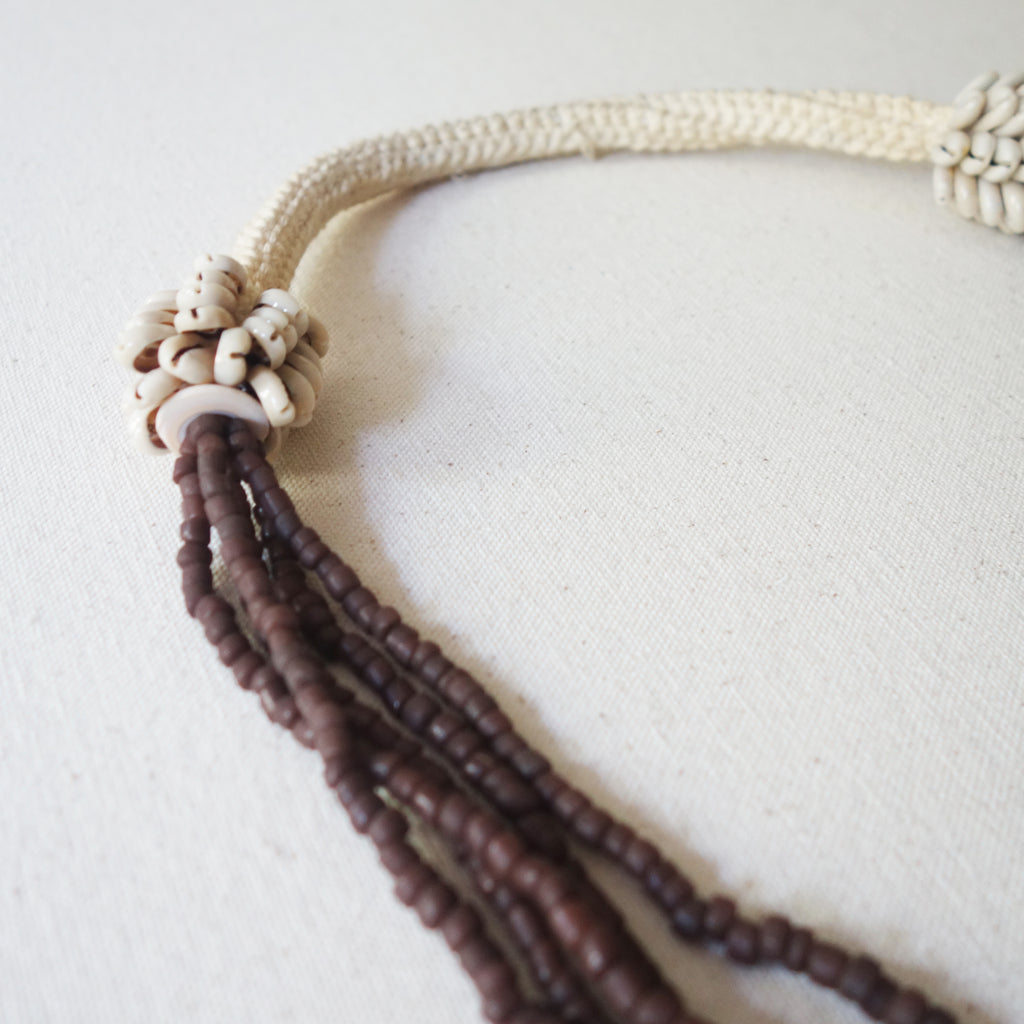 Beaded Necklace - Brown