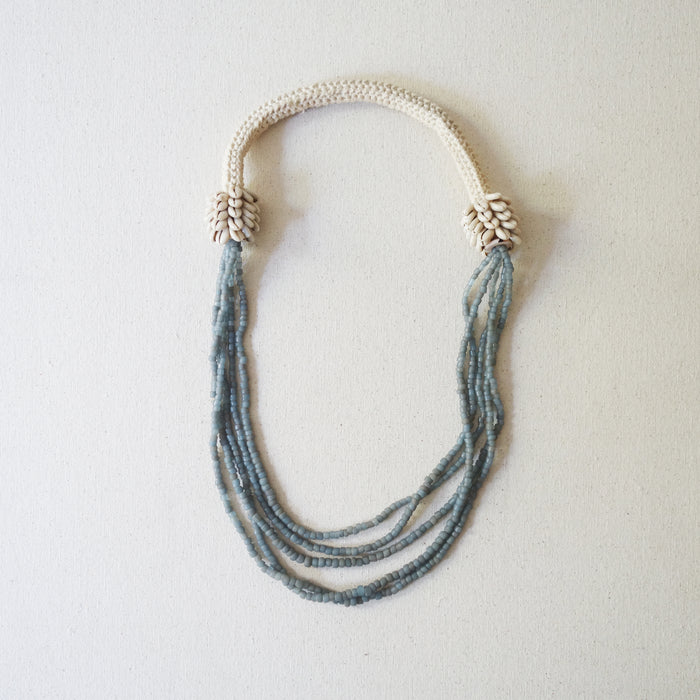 Beaded Necklace - Gray