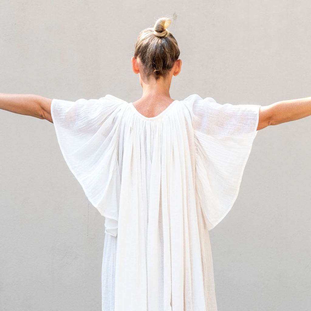 Flores Kaftan Cream
