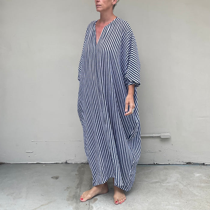 Kabak Kaftan Indigo Stripe