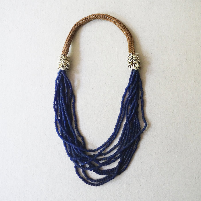 Beaded Necklace - Indigo