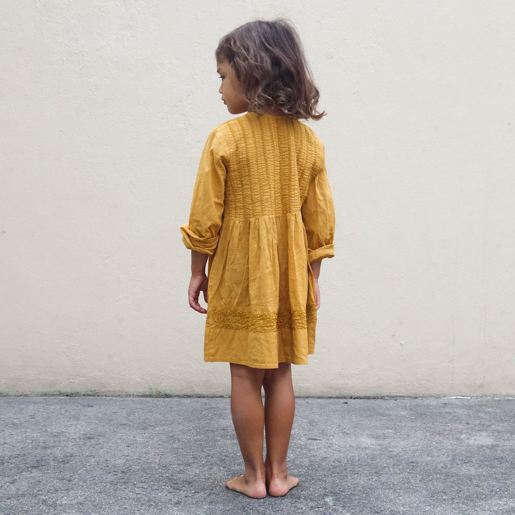 Pleated Dress Cumin