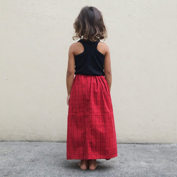 Red Guatemalan Skirt (6-8Y)