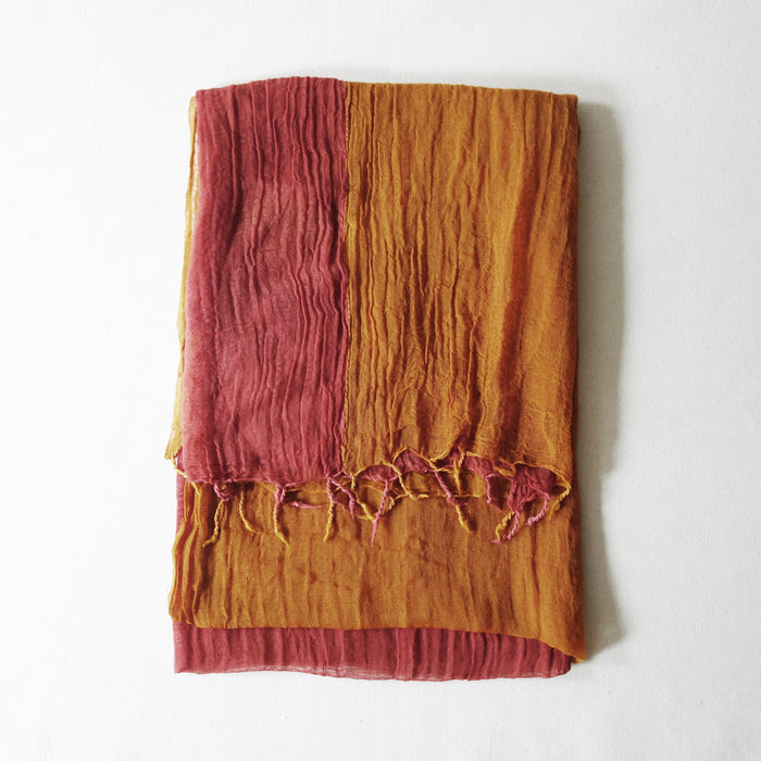 Terra & Cumin Wool Gauze Scarf